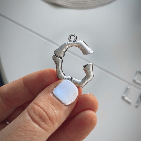 ✨HP✨ Custom Bamboo Initial Necklace 🦋 - Picture 6 of 7